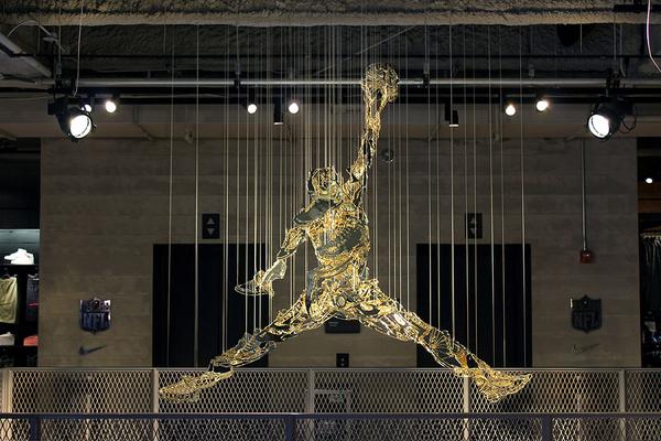_theinspiration's tweet photo. Gold Jumpman Installation At Niketown By ... - http://t.co/uJml19YSmL 
 #Art http://t.co/o1D92uTqAc