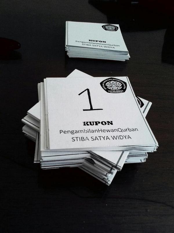 BEMSTIBA's tweet photo. Bismillah, Kupon siap dibagikan! :) http://t.co/xxaD3u7C9B