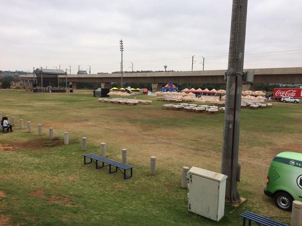 emil_faber's tweet photo. Setting up for @Pridepretoria ! #epic @_LeonH @MrGayWorld2010 @Bronz28 @jacarandafm @Mambaonline #sunisalmostout http://t.co/uCBmypWTmX