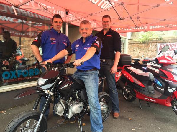 adventureshrews's tweet image. Meeting the bike today was a bit of a wake up call at Shropshire motorcycles