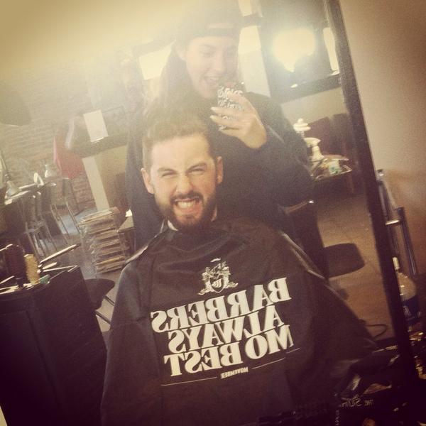 KatieNeilson's tweet photo. Barbers always mo best! http://t.co/g4ocDY4pMf