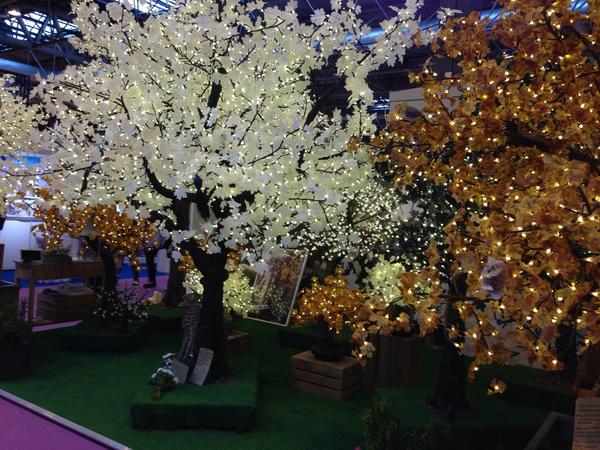 nationalwedding's tweet image. A forest of love stunning for any venue @SolusL #TNWS stand H43