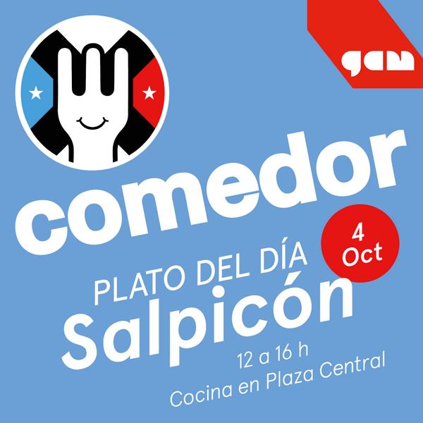 Hoy los esperamos con un salpicón. sandwichs y mote con huesillos. Nos vemos desde las 13 en <a href="/comedorengam/">Comedor</a>