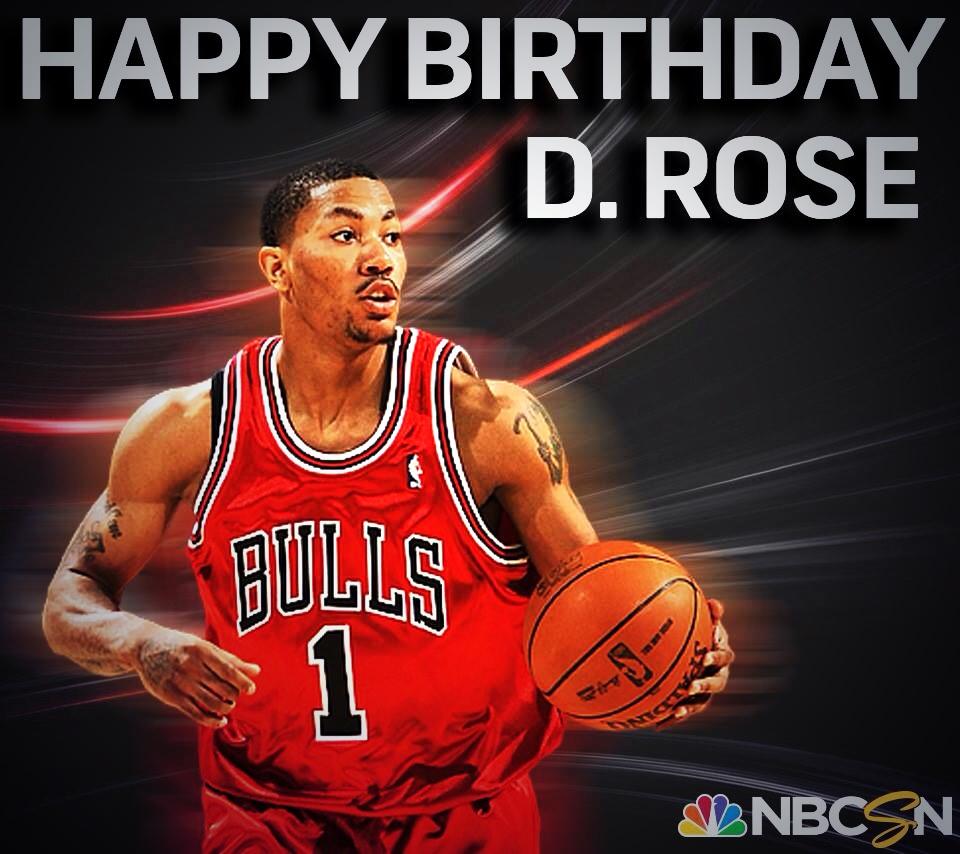 Derrick Roses Birthday came back before him " Happy Birthday  
