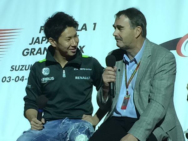 takiinoue's tweet image. 可夢偉よ！マンセルにマネージャーやってもらえよ！！RT @F1Sokuho 可夢偉とマンセルです。「俺がマネージャーやるから、マクラーレンに」とマンセル様が仰ってます。