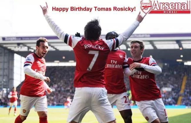 Join us in wishing Tomas Rosicky a very Happy Birthday!    