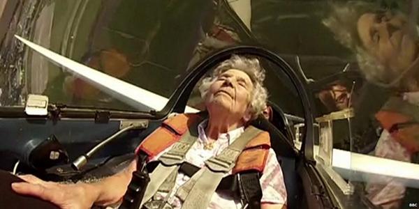 Lovely video - woman does loop-the-loop on 100th birthday bbc.in/1pzMmhh