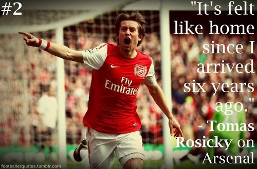 Happy Birthday to one of the few who has stuck by Arsenal through all the dark times. Pure loyalty. Tomas Rosicky. 