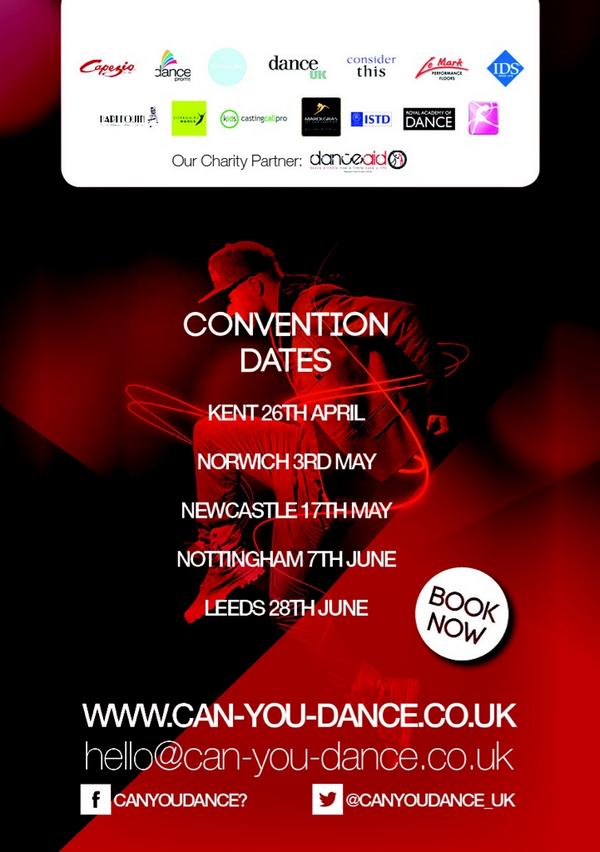 Confirmed dates for <a href="/CanYouDance_uk/">Can You Dance?</a> 2015! Over 5000 will attend, get involved!