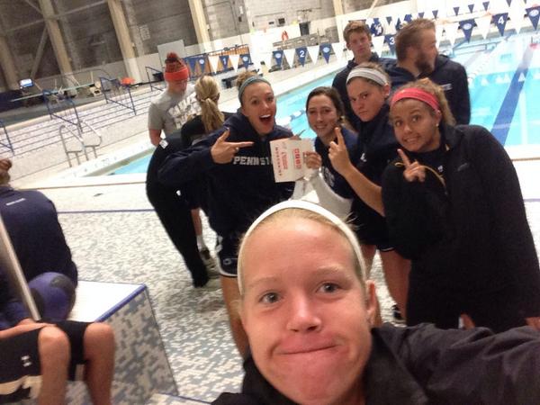 kc_francis's tweet photo. The hurricanes run on dunkin!! #readyforthehunt @PennStateSWIM http://t.co/JvunQi3Nml