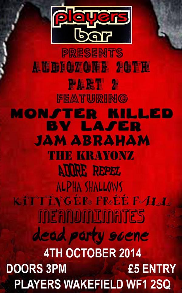 DeadPartyScene's tweet image. all dayer at @PlayersWakey today. we're on at 3pm. @mkblaser @jamabraham @AdoreRepel