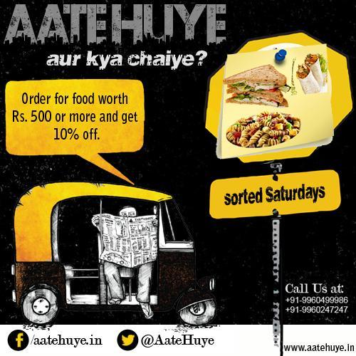 AateHuye's tweet photo. Sorted saturdays are here.See image for details @PuneFoodiez @me_no_mad #pune #food #nightdelivery #AurKyaChahiye http://t.co/l8RBuCDv87