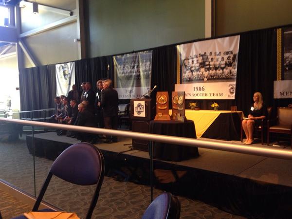 85,86,87 National Championship teams being inducted into the UNCG Hall of Fame. Thanks guys for a great tradition.