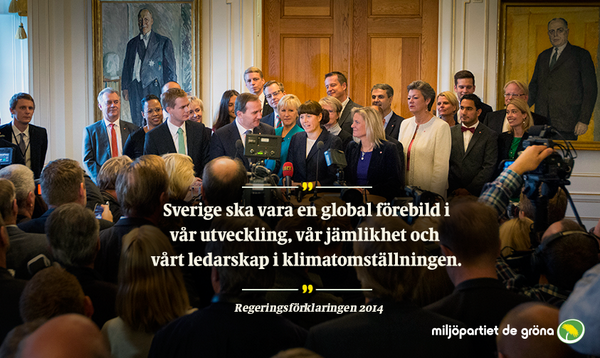 MPrattvik's tweet photo. “@miljopartiet: Nu gör vi Sverige grönare! Här är vår regeringspolitik och våra ministrar: http://t.co/A9OUpFCEa0. http://t.co/1flP7loVES”<3