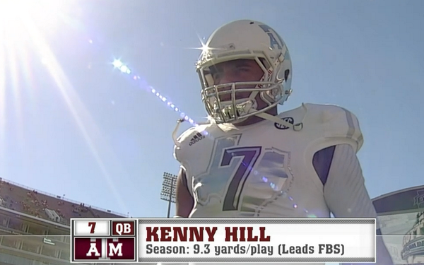 A1Ag95's tweet photo. “@SECNetwork: Your first look at Texas A&amp;M's QB Kenny Hill in the new @AggieFootball unis. #TAMUvsMSST  #SECNation » http://t.co/I9CBNSqsat”