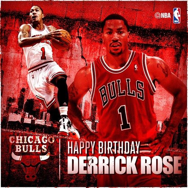 NBA on Facebook said:
Join us in wishing Derrick Rose a HAPPY BIRTHDAY! -via  