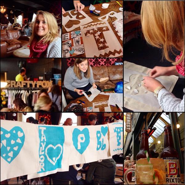 Loved learning how to screen print with <a href="/MrWingateLondon/">Sam Wingate</a> in Brixton <a href="/craftyfoxmarket/">Crafty Fox Market</a> today ❤️