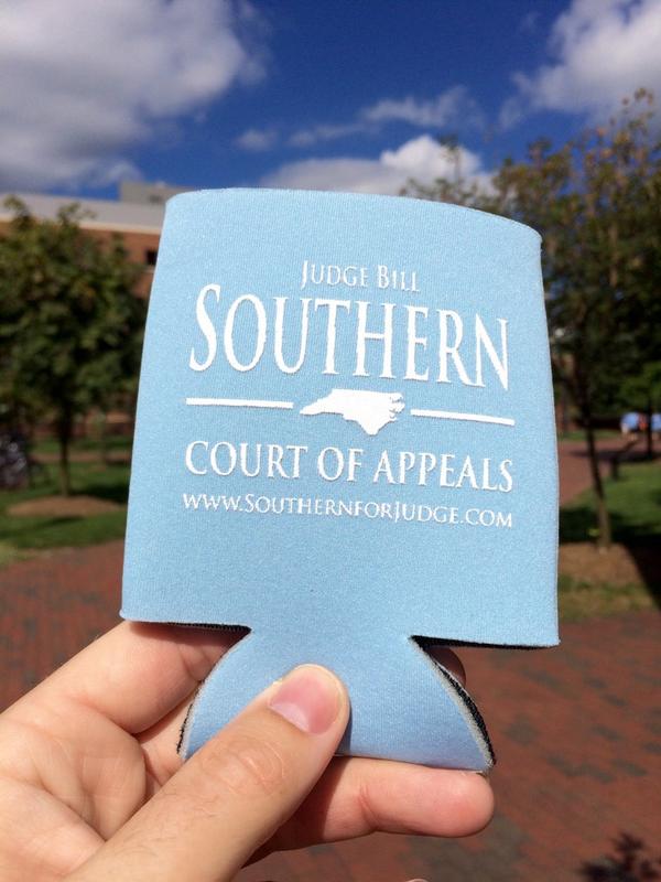 JudgeSouthern's tweet image. #southern4judge team is in Chapel Hill today for the VT vs. UNC game! Passing out our Carolina Blue koozies! #GDTBATH