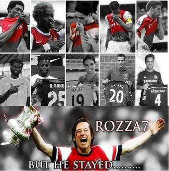 " Happy birthday to a legend, my hero and favourite Arsenal player Tomas Rosicky  " 