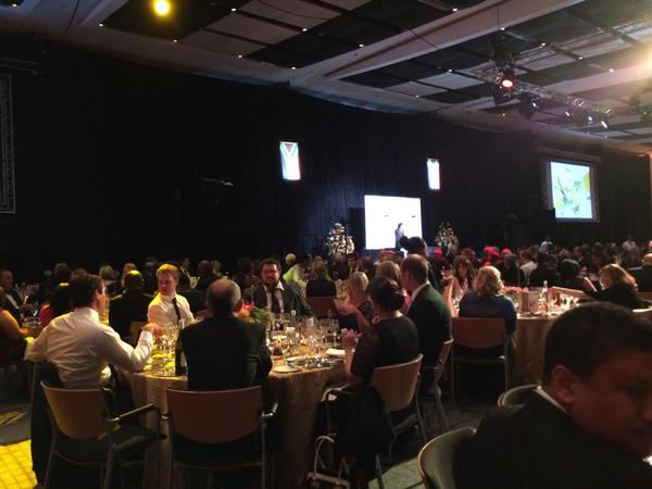 CheviotMedia's tweet photo. Hello from #verities gala dinner. Super excited to see who came out tops this year! @veritasawards http://t.co/wjpeSbWtBv