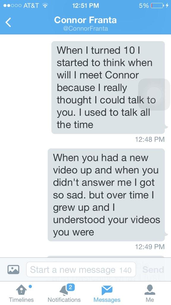 TheFrantas's tweet image. Now that Connor has followed me I have been able to tell him all of this❤️ I love you Con.💖