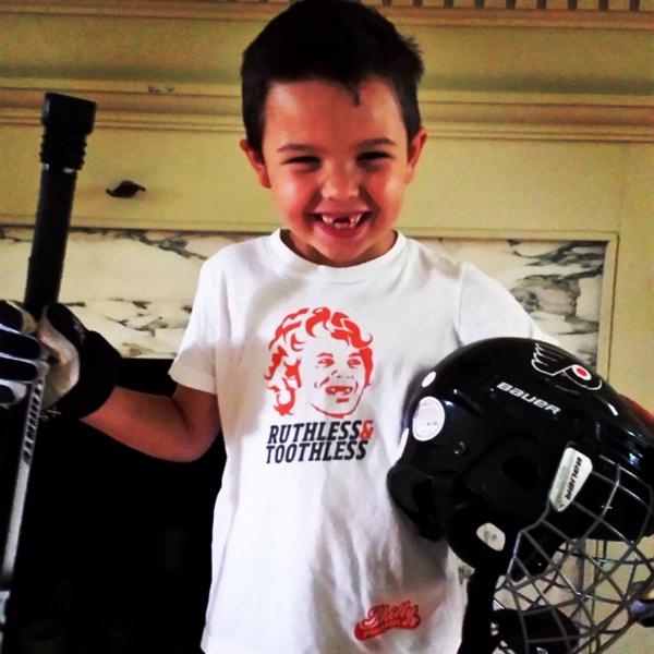 PhillyPhaithful's tweet image. Alright folks it's that time again. RT this adorable child to be entered to win a FREE PP T. #countdowntopuckdrop