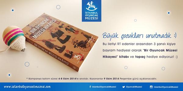 Büyük çocukları unutmadık :) Bu iletiyi RT edenler arasından 3 şanslı kişiye kitap ve topaç hediye ediyoruz!