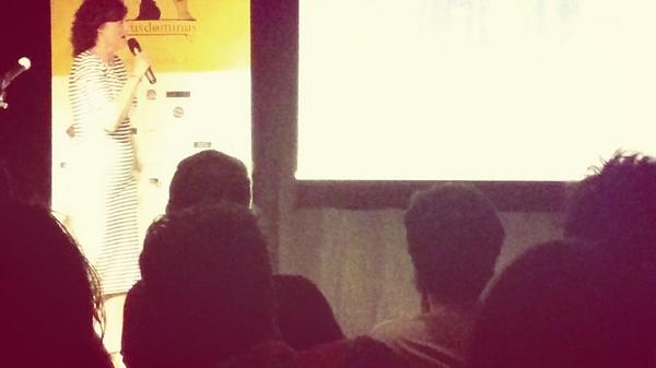 XaviGasso's tweet photo. . @susanalluna en el #pechakucha de #creatusdominus14. Energía, experiencia, intensidad, valentía... Eres tan grande! http://t.co/d9OBKUFtKu