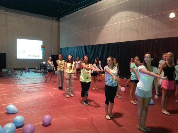 Debrabram's tweet photo. Learning the first part of the 8 plus minute Morale Dance @ccuChantaTHON http://t.co/suxFd2ov5V