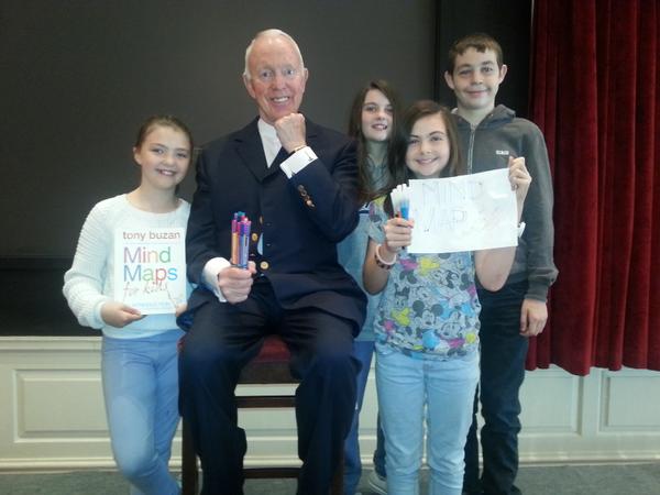 Mind maps in Dublin today witb Tony Buzan.