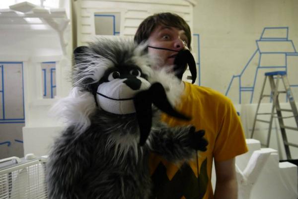 Wanna learn about the racoon and the mustache? Come see The Legend of Tumbleweed Gulch at <a href="/ShopTownSquare/">TownSquareLasVegas</a> #puppets