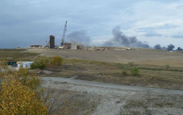 Who started the fire at Flight 93 memorial Shanksville?