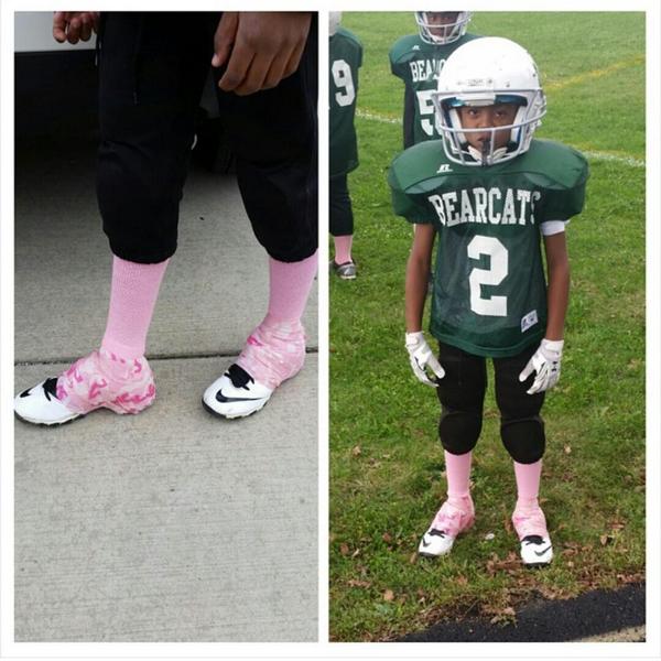 OCPDeanGaines's tweet photo. Jr supporting breast cancer!!!! http://t.co/1QvB7UbQoJ