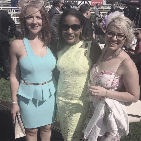 Ladies day out!  #moetmoment #goldenglamour #randwickraces