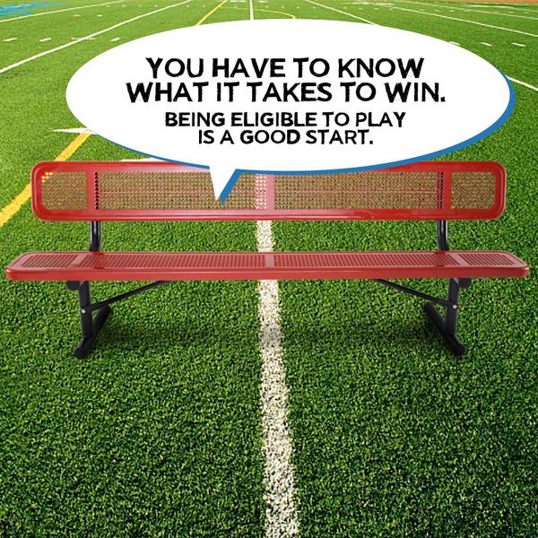 TalkingBench's tweet photo. You have to know what it takes to be eligible too. A 2.3 GPA &amp; 16 core courses always get the job done. #WorkYourCore http://t.co/Ws8PPbihrp