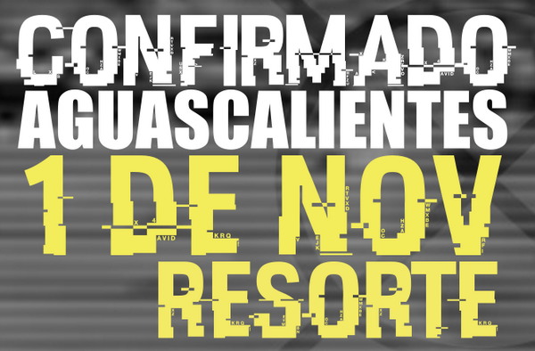 #levantaremosalmuerto Resorte confirmado en Aguascalientes este 1ro de Noviembre!
