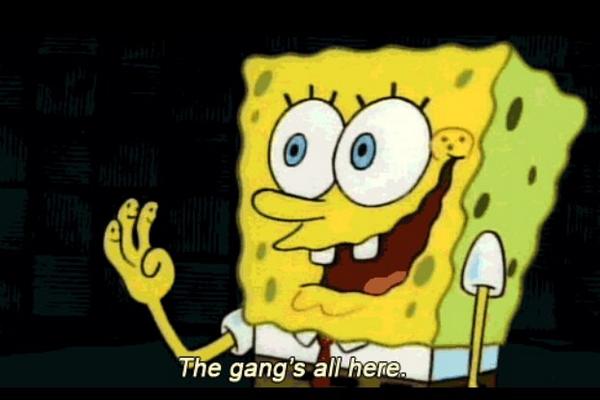 Hyonoojoo's tweet image. Spongebob gets me 🎉 #missingcrew