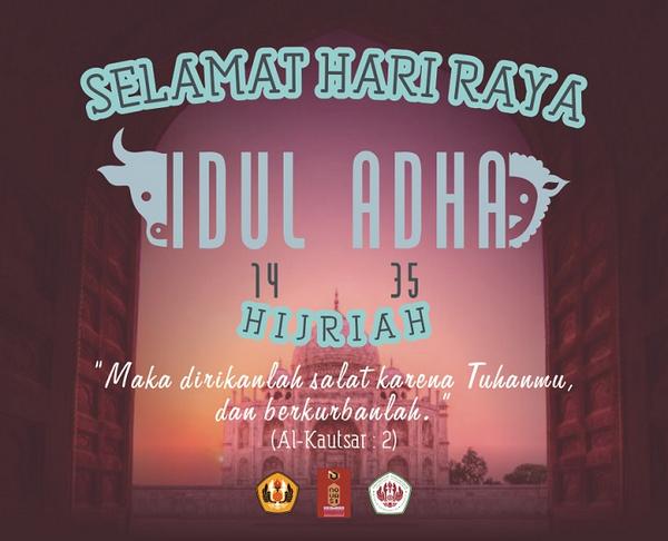 Selamat Hari Raya Idul Adha 1435 H, semoga qurbannya aman dan lancar :) <a href="/kabaretfapet/">KABARET PETERNAKAN</a> <a href="/KASEP_UNPAD/">Komunitas Seni Fapet</a> @MALEO_2014