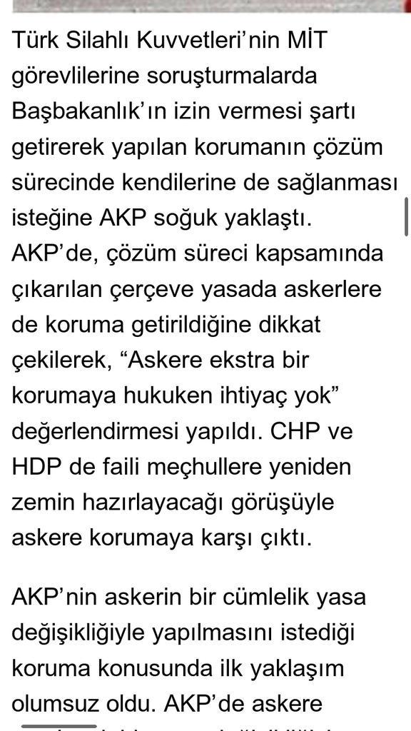 Askerin MİT benzeri yargı dokunulmazlığı talebi AKP,ve Muhalefetten destek bulamadı

cumhuriyet.com.tr/haber/turkiye/…