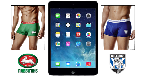 ballsandtackles's tweet photo. Would you like to find an iPad Mini inside your new pair of NRL undies? Find out more here.. http://t.co/sFh7zddSZc http://t.co/xls97lKzCv
