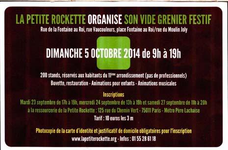 prolongez la Nuit Blanche pour un jour sans fin : au #VideGrenier organisé par la #Ressourcerie de la #PetiteRockette