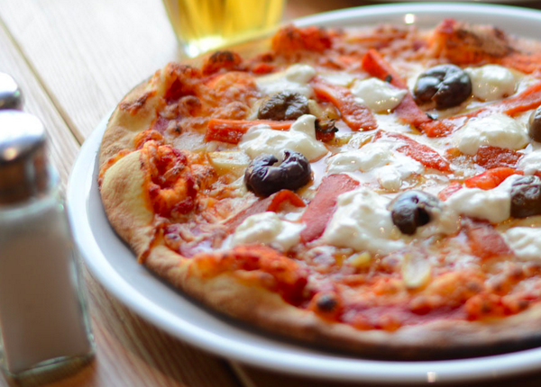 Drop by TOMORROW to kick off National Pizza Month with a Free Pizza Happy Hour from 5 to 7 pm. #pizza #food #Montreal
