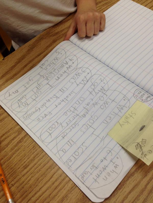 MsPalmersClass's tweet image. Collecting seeds or writing ideas for personal narratives! #writingworkshop #elementarywriting