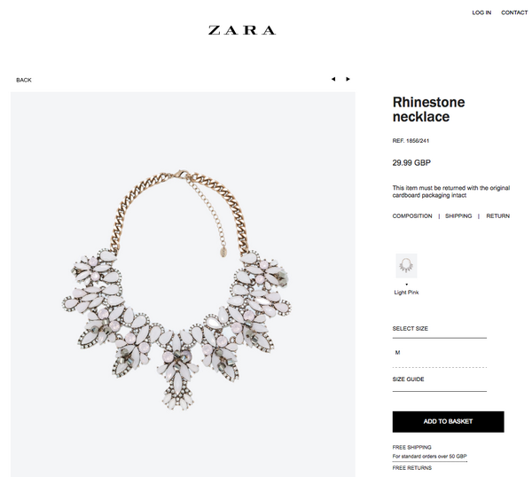 _StyleStatement's tweet image. Zara are selling this necklace for £29.99 - I can sell it for £20. Who would be interested? RT if you would.