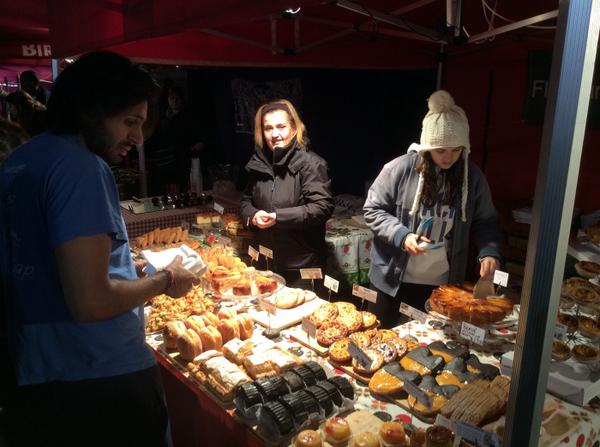 Having a good look at our mouth watering food!