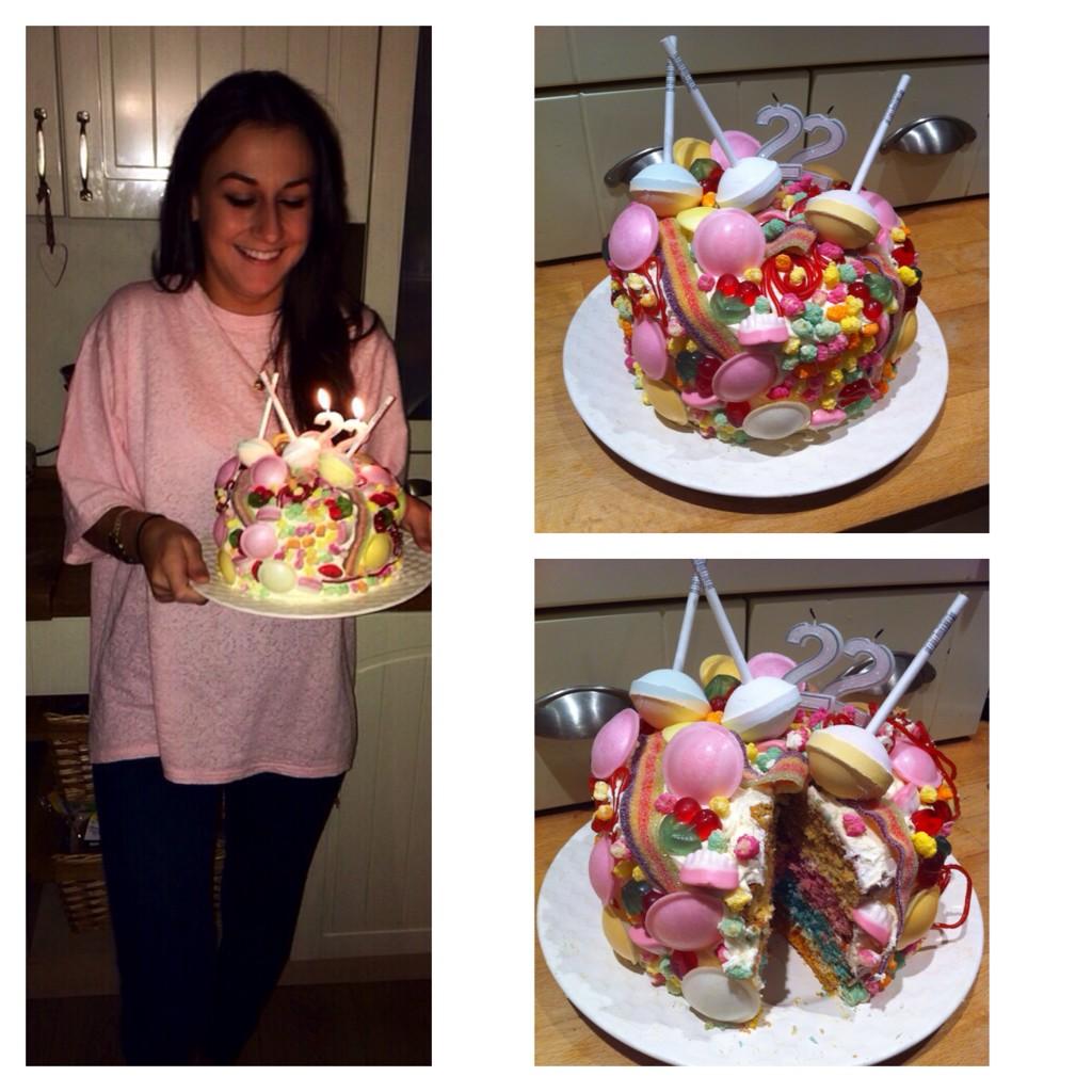 Outdid myself with the cake didnt I  Happy Bday /female Karl Pilkington, I adore your head!! Xxxxx 