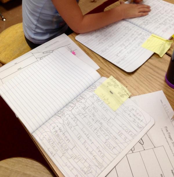 MsPalmersClass's tweet image. Sharing writing idea seeds with writing buddies#writingworkshop #elementarywriting