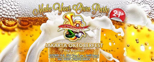 rajakarcis's tweet photo. Make your own party : Jakarta Oktoberfest 2014 - 18 Oct 2014, Hall Basket Senayan #justClick http://t.co/eWl4S6fQfs http://t.co/QBsTSaLEwX