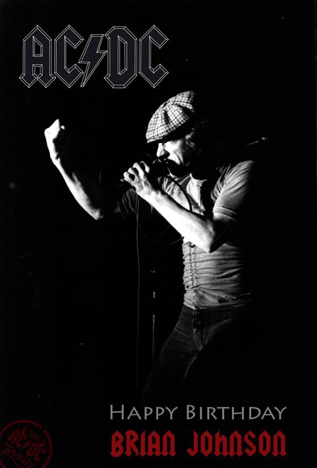 Happy birthday to Brian Johnson ! 