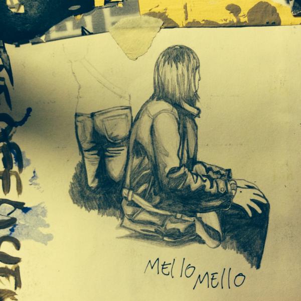 Good times at the <a href="/MelloMelloCafe/">MelloMello</a> send off last night. Here's a pencilled scene from the early days.